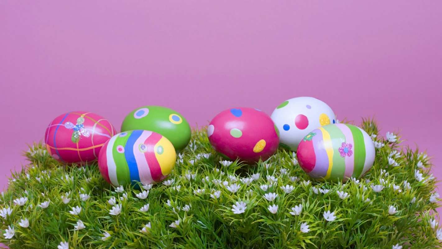 Открытка красивые яйца  пасха  Happy Easter 